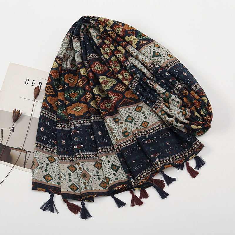 Opaline | Vintage Ethnic Print Scarf
