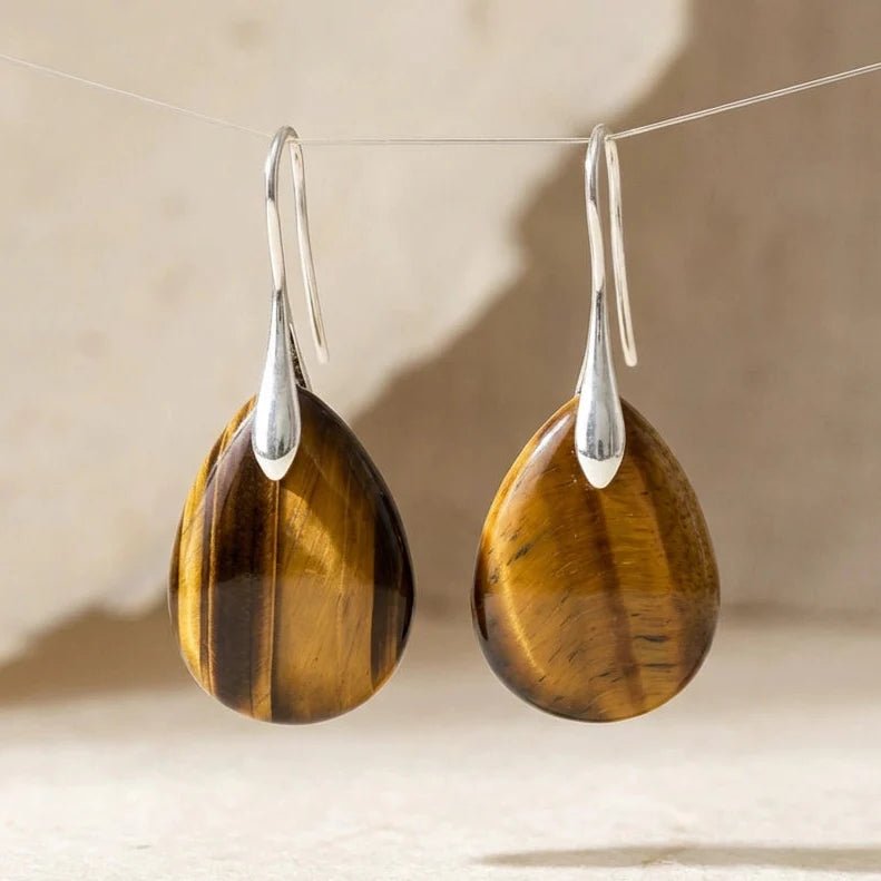 Skye | Tiger's Eye Drop Earrings