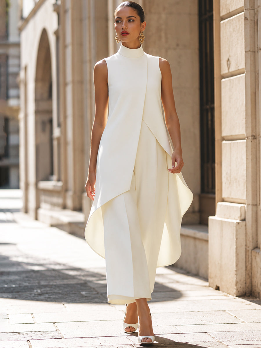 Martina | Elegant Drop Long Jumpsuit