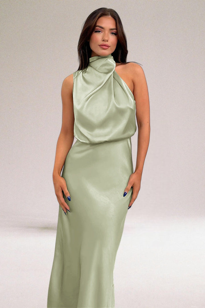 Satin Glamour Evening Dress
