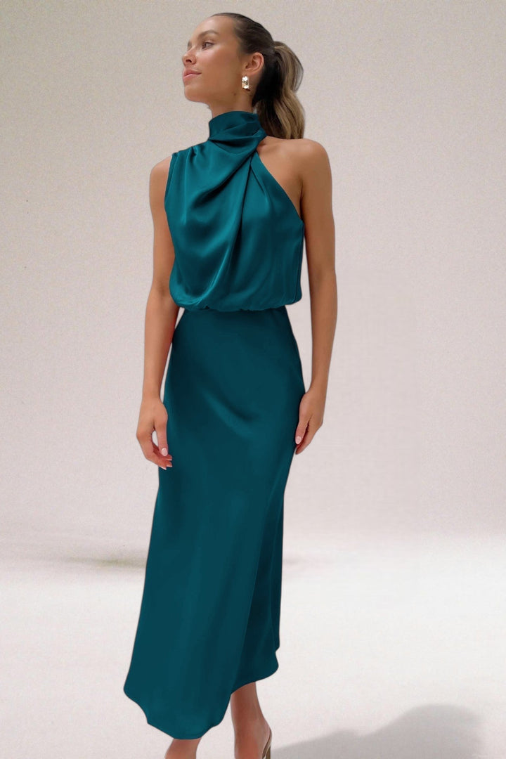 Satin Glamour Evening Dress