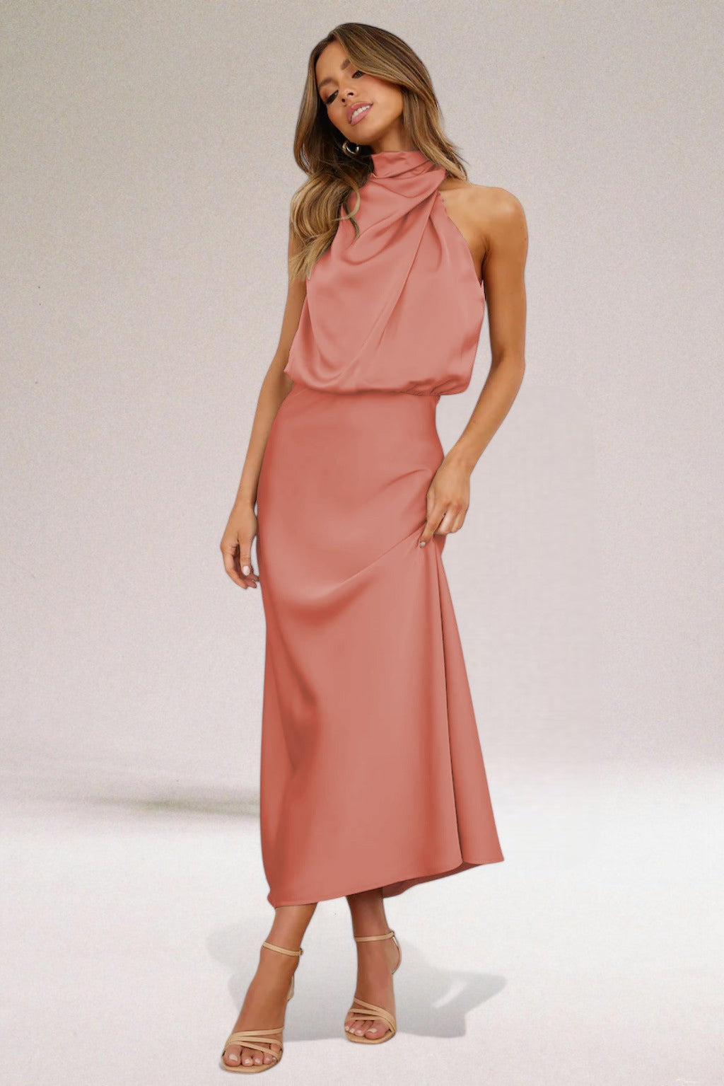 Satin Glamour Evening Dress