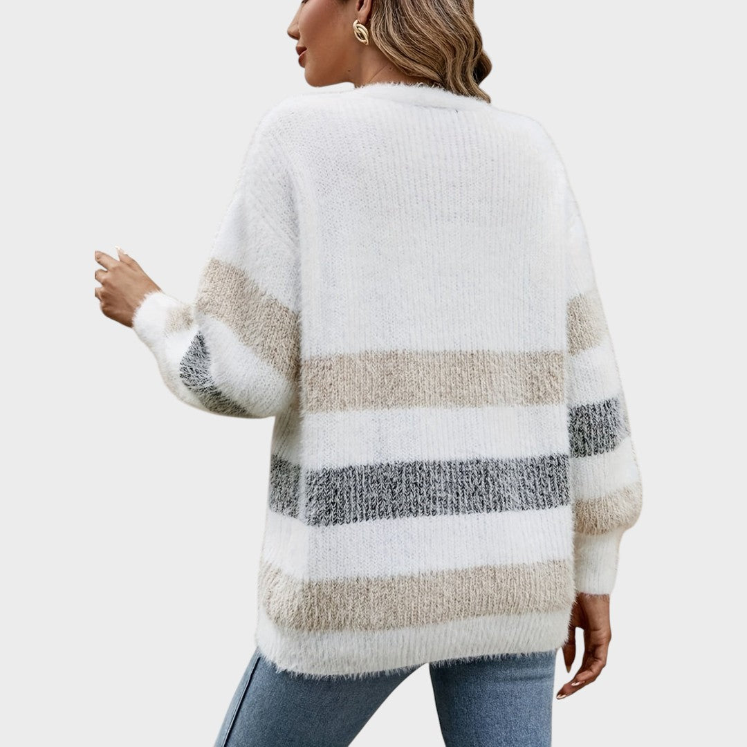 Open Front Knit Cardigan