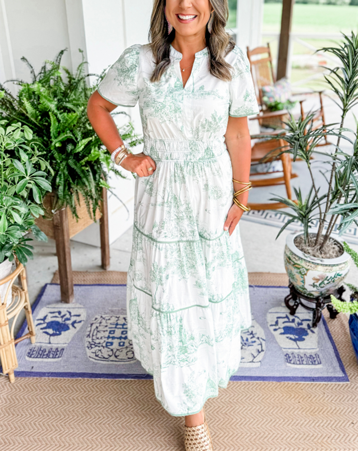 Classic Floral Maxi Dress