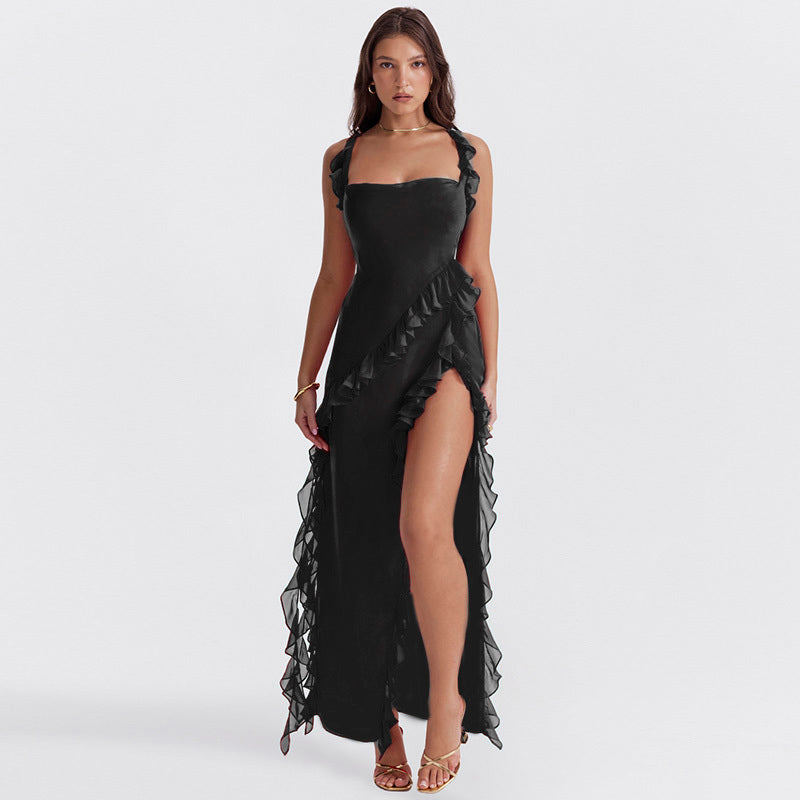 Radiant Ruffled Midi Dress