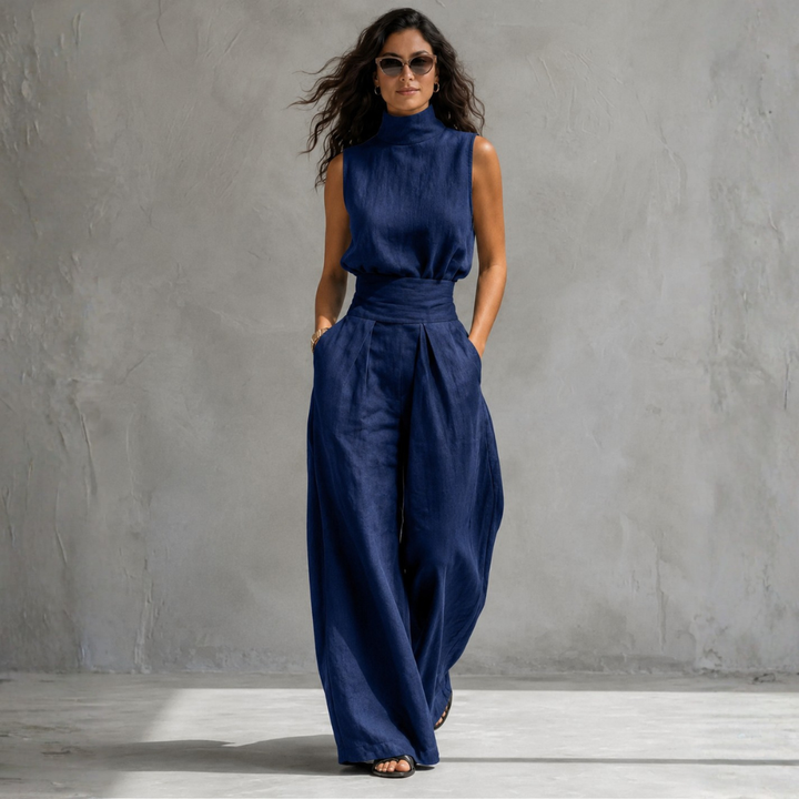 Maria | Elegant Set with Wide Pants and Top