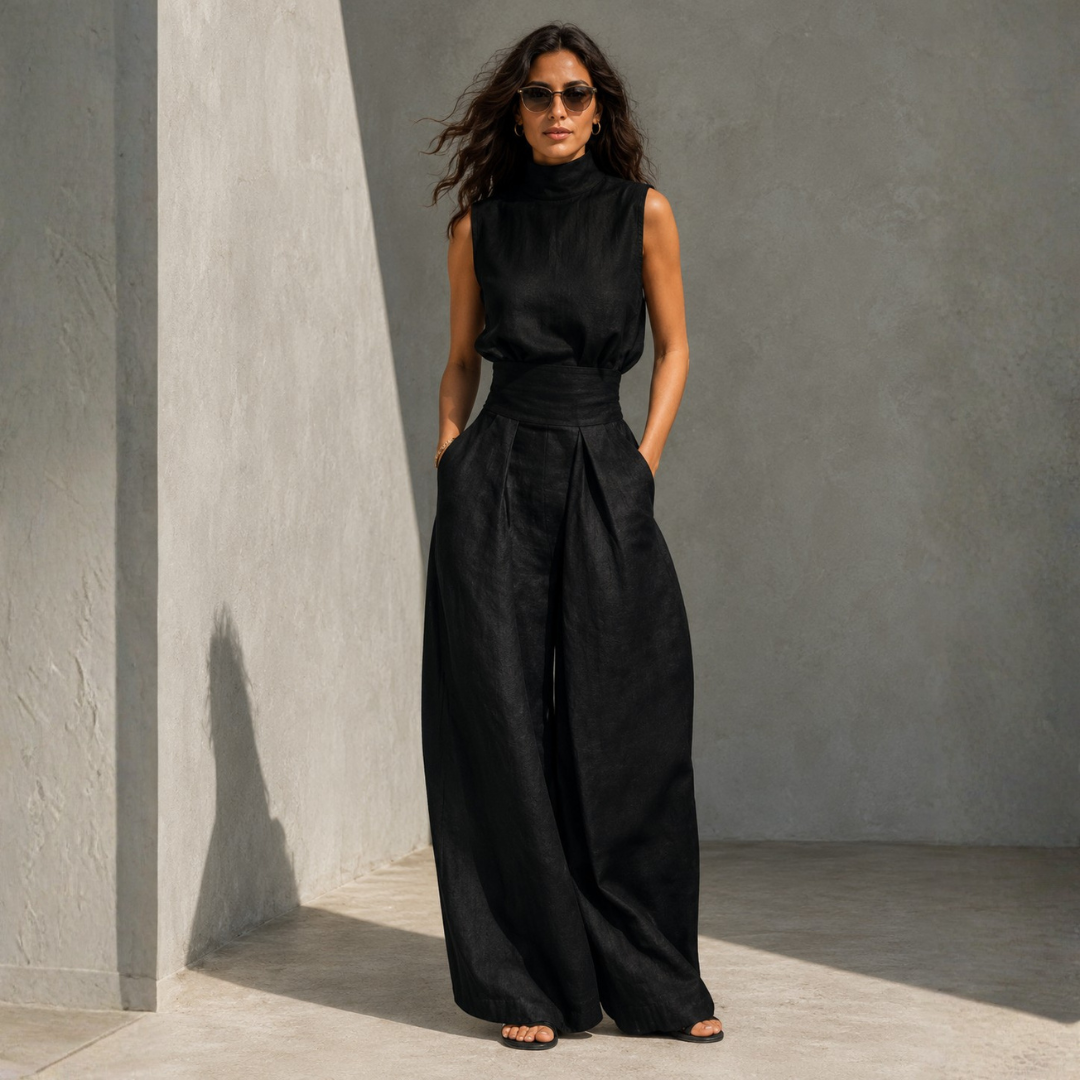 Maria | Elegant Set with Wide Pants and Top