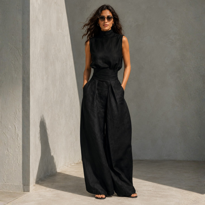 Maria | Elegant Set with Wide Pants and Top