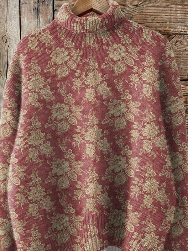 Britta | Retro Ruffled Turtleneck Sweater