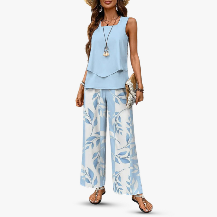 Amara™ – Exclusive Two-Piece Set with Sleeveless Top and Pants