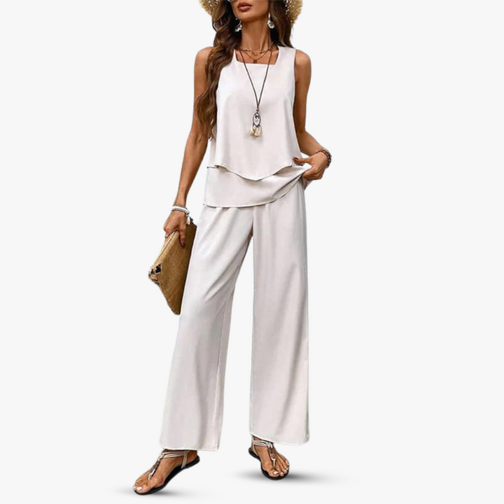 Amara™ – Exclusive Two-Piece Set with Sleeveless Top and Pants