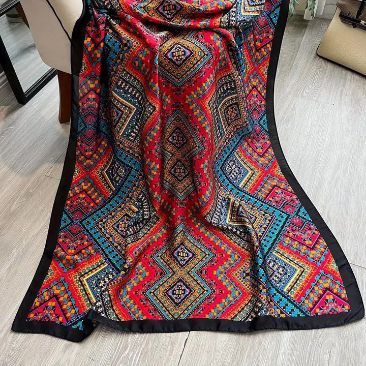 Wren | Vintage Geometric Print Scarf