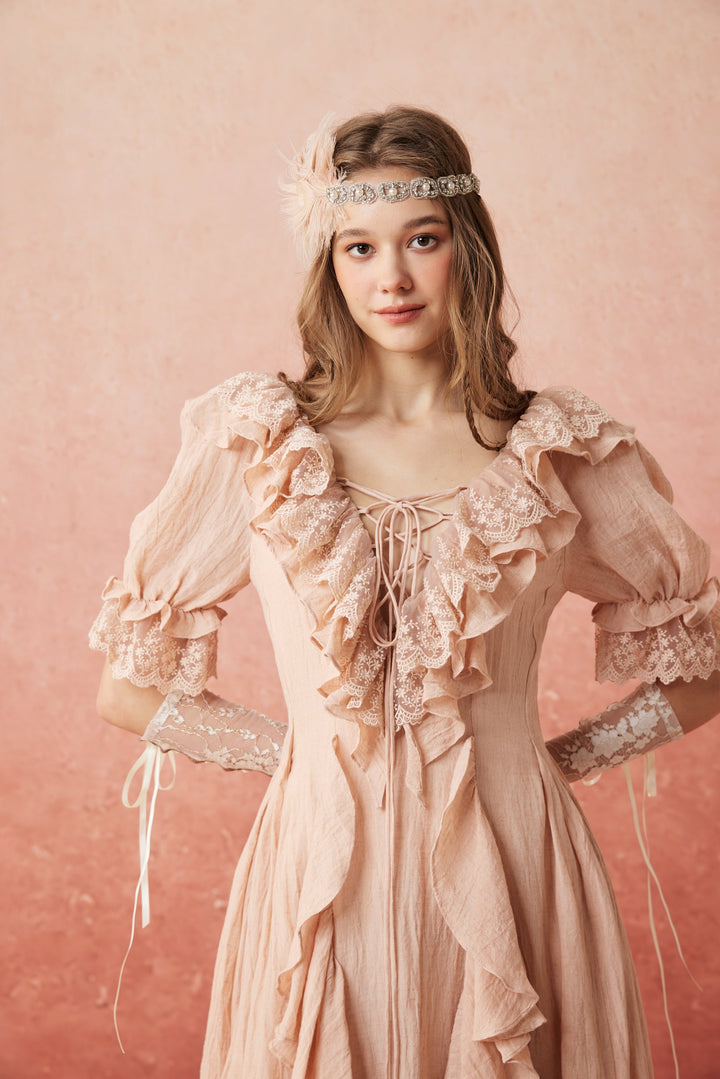 Dewdrops 16 | Maxi Linen Dress Gown