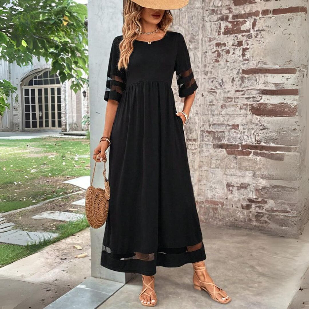 Aubrey Smooth Floral Midi Dress