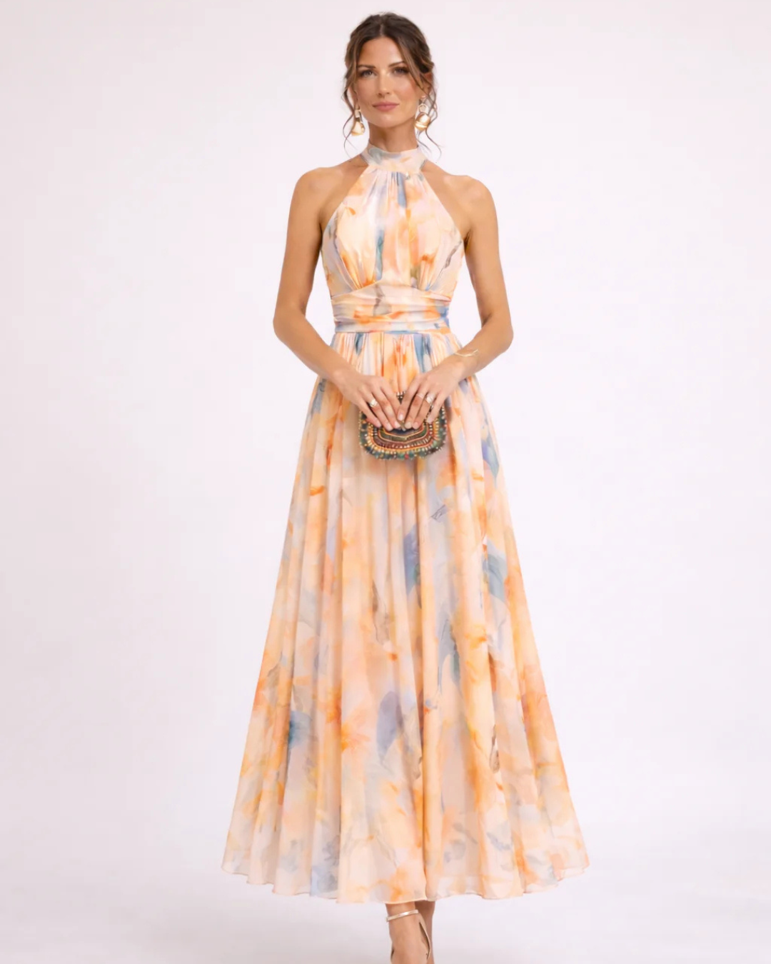 Savenora | Halter Maxi Dress