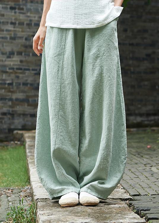 2021 Ramie-Wildhosen-Yogahose für Damen aus Baumwolle und Leinen im chinesischen Stil