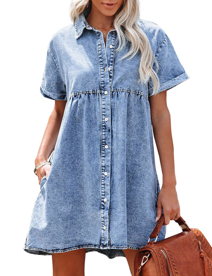 Juana | Relaxed Denim Shirt Dress