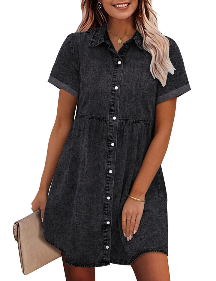 Juana | Relaxed Denim Shirt Dress