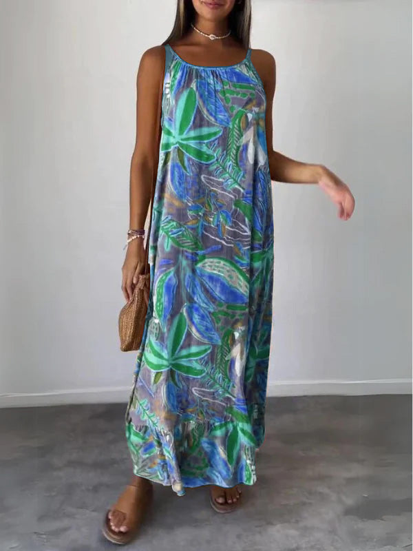 Comfortable Floral Midi Dress