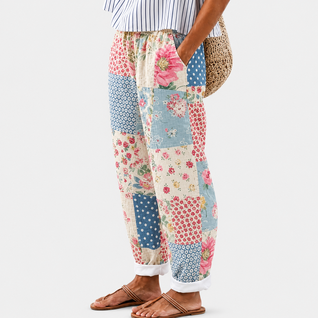 Vintage Patchwork Comfortable Pants