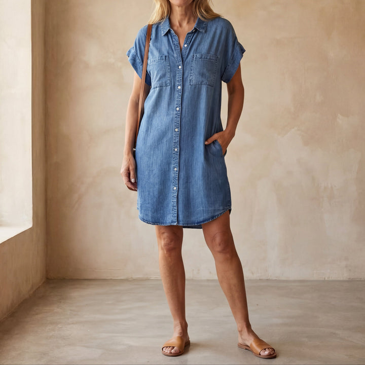 Eloira™ – Mid-Length Casual Dress