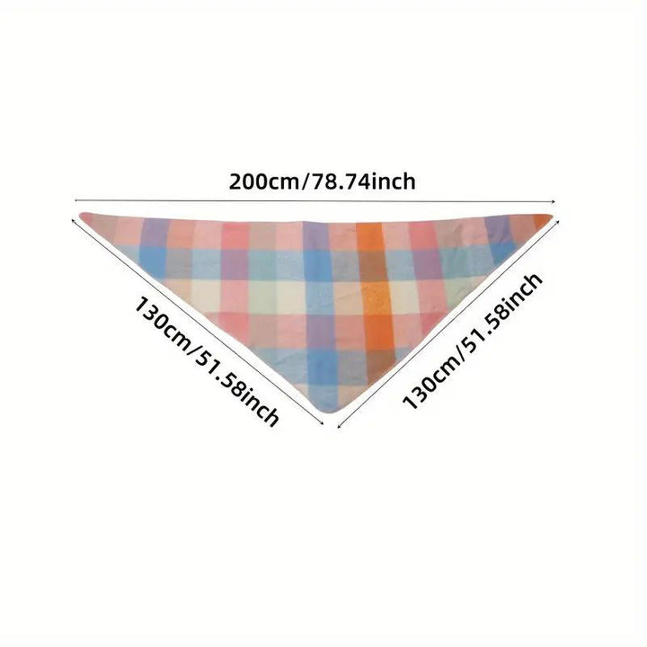 Freya | Warm Plaid Scarf