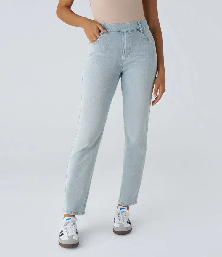 High Waist Elastic Comfort Pants