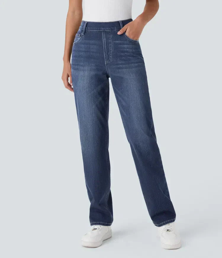 High Waist Elastic Comfort Pants