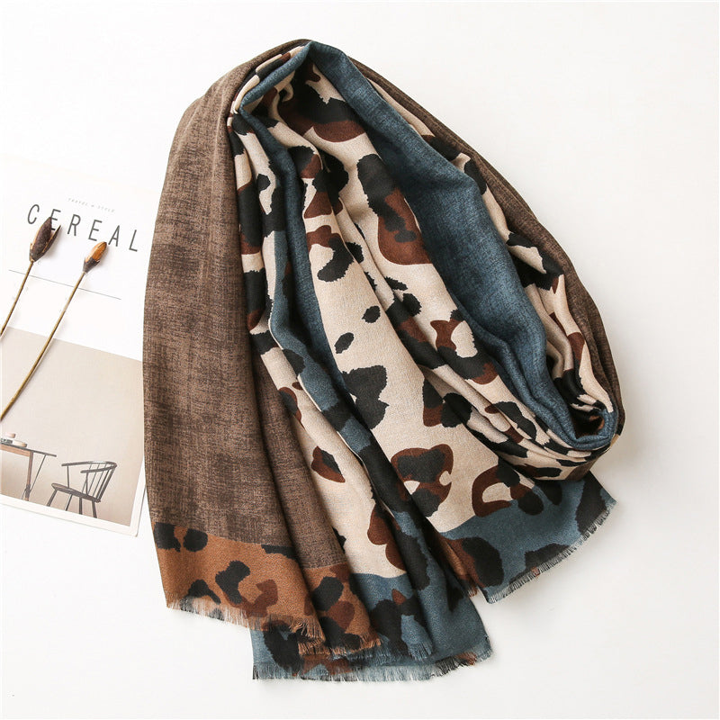 Briar | Casual Leopard Print Scarf