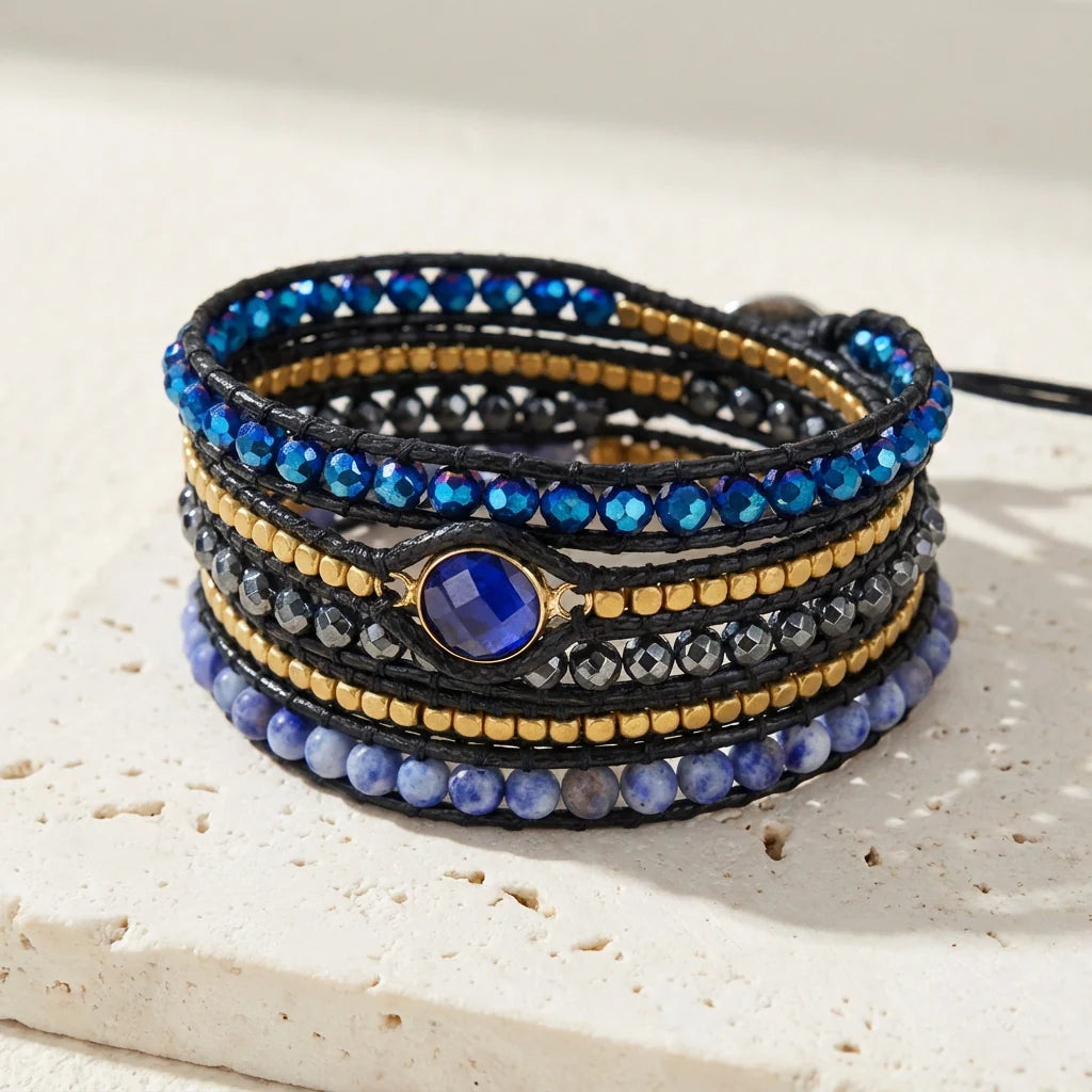 June | Bohemian Sodalite Bracelet