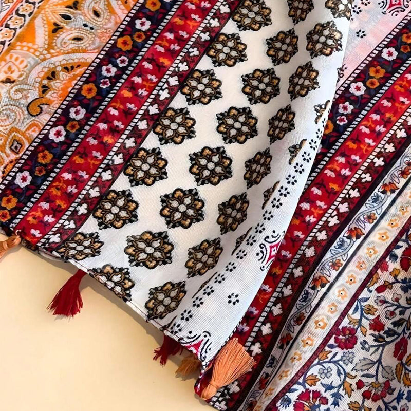 Autumn | Vintage Bohemian Floral Scarf