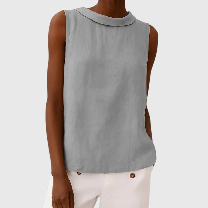 Anastine Elegant Top with Roll Neck