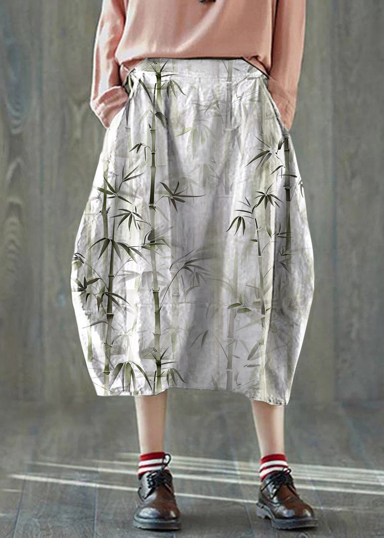 Green Lantern Linen Pocket Skirt