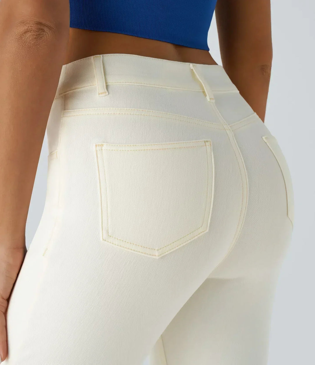 High Waist Elastic Comfort Pants