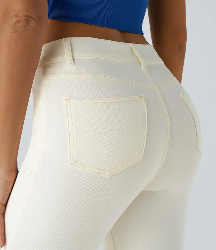 High Waist Elastic Comfort Pants