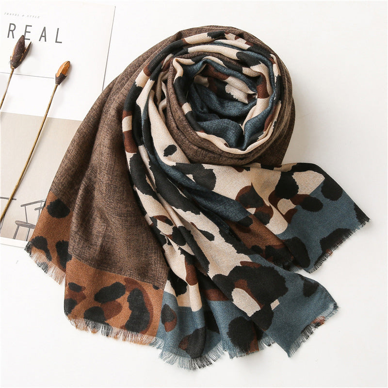 Briar | Casual Leopard Print Scarf