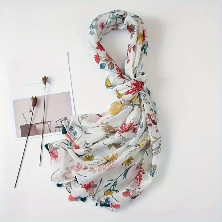 Nora | Vintage Floral Print Scarf