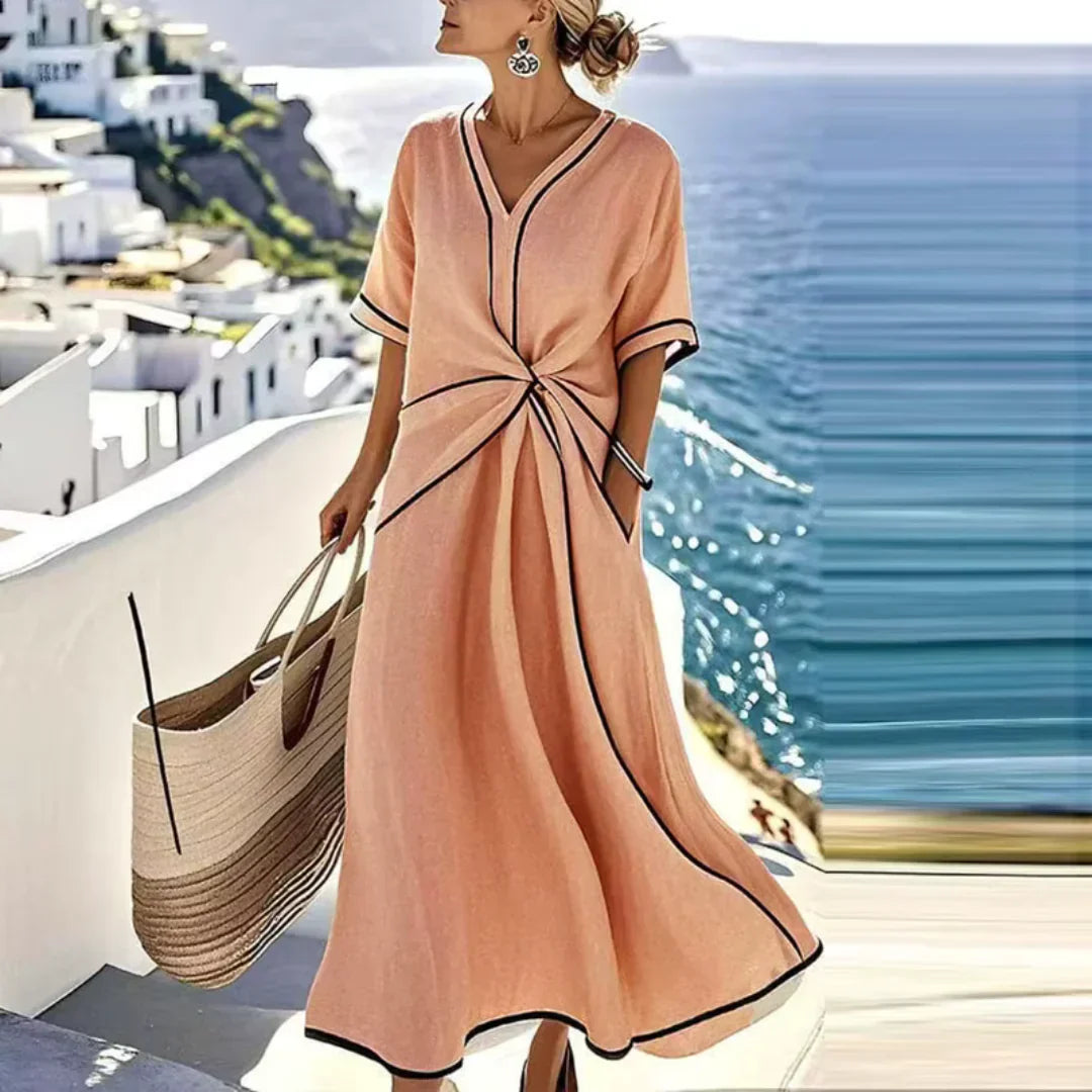 Athena Elegant Floral Midi Dress