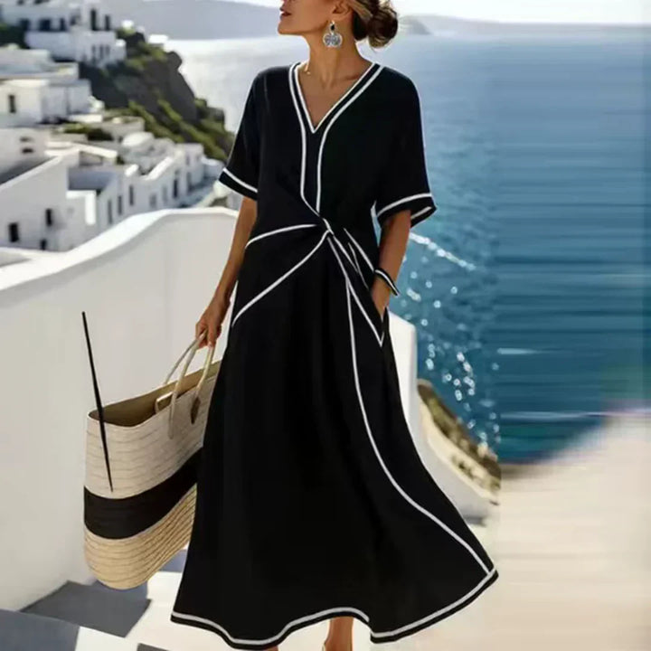 Athena Elegant Floral Midi Dress