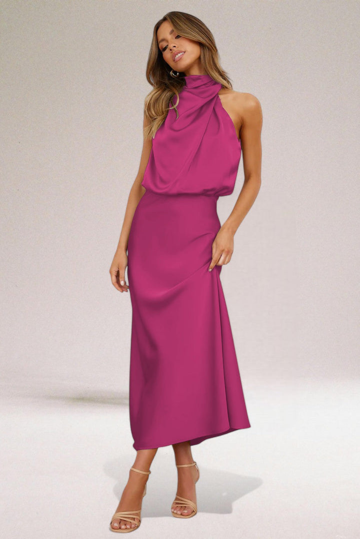 Satin Glamour Evening Dress