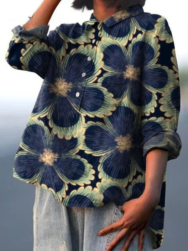 Avielle | Vintage Floral Art Print Blouse