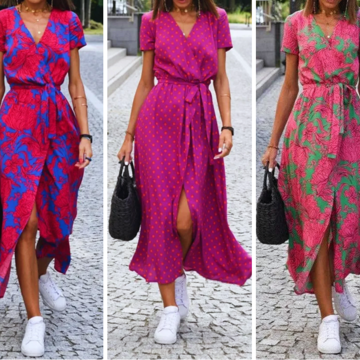 Jorlyn™ - Stylish Dress with V-Neck and Tailored Silhouette