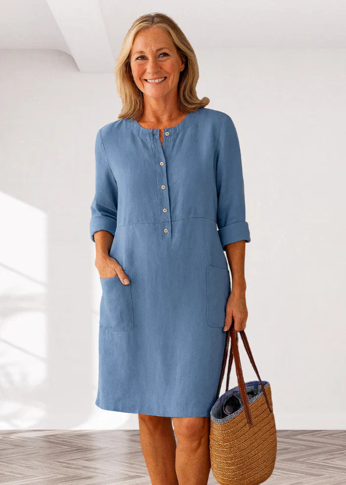 EVI | Casual Women's Dress with Loose Fit and Timeless Look for Every Day