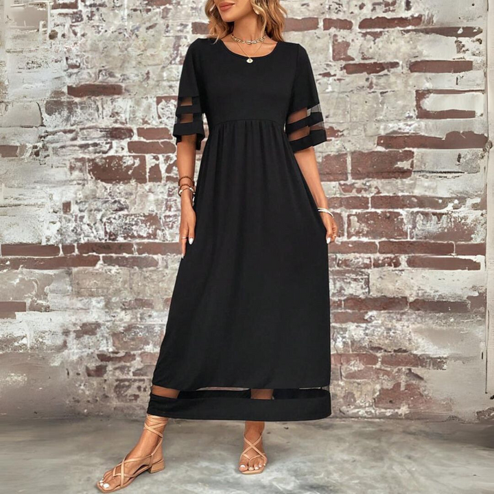 Aubrey Smooth Floral Midi Dress