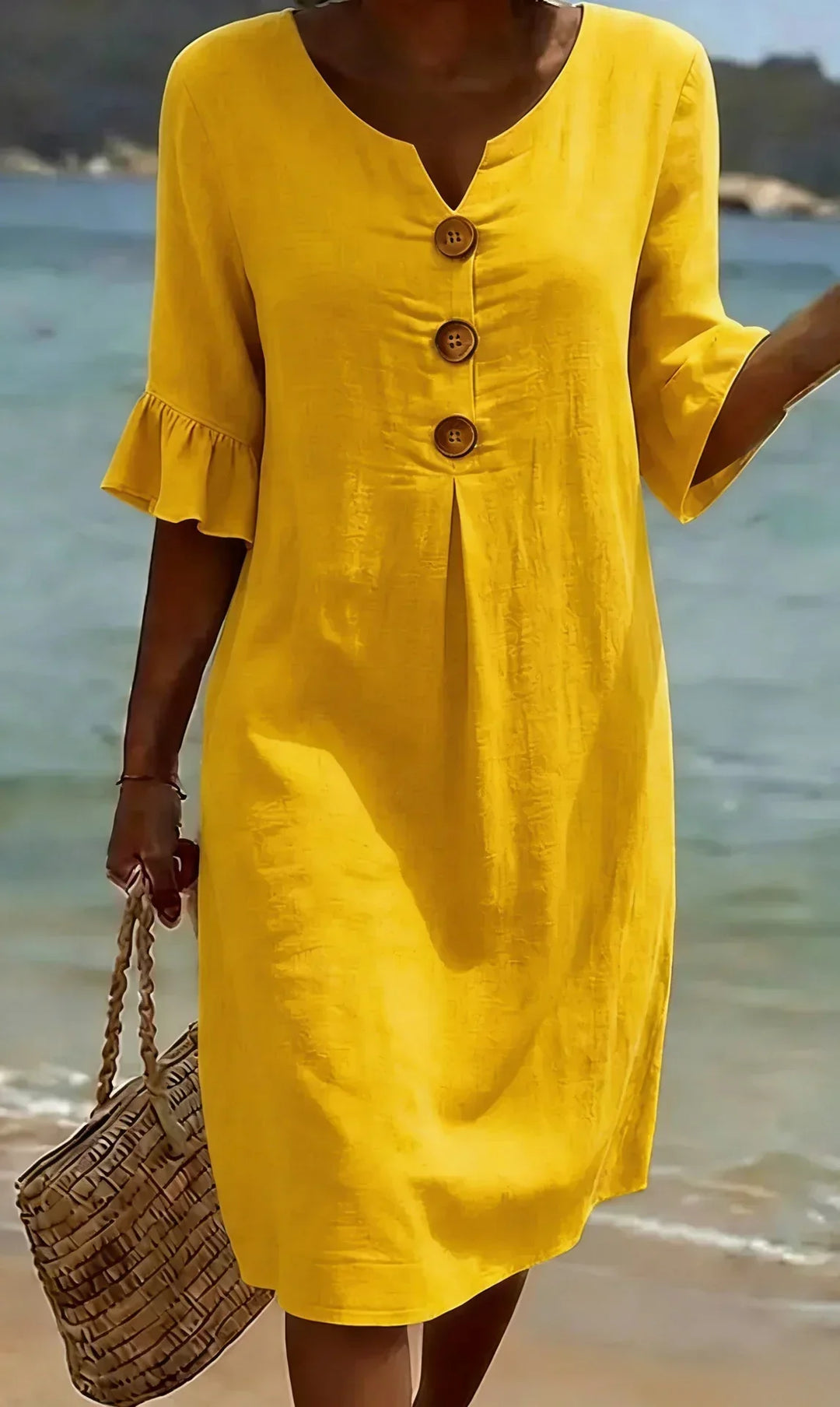 Avira | Summer Dress with Buttons