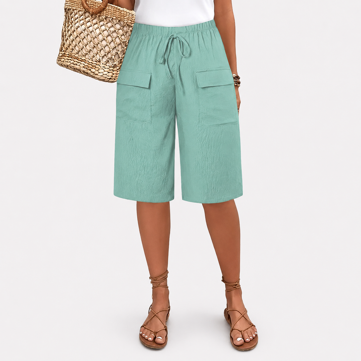 Celine | Linen Blend Shorts