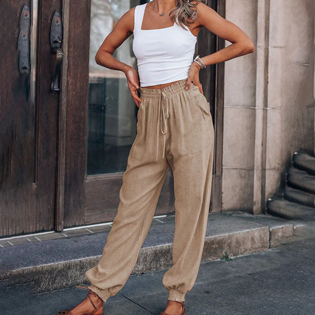 Kaeli – Elegant Pants with Adjustable Waist