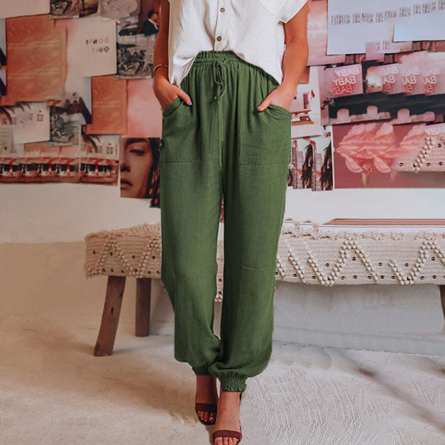 Kaeli – Elegant Pants with Adjustable Waist