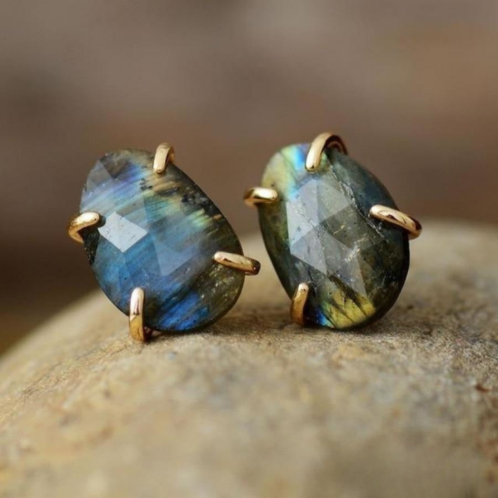 Sage | Spiritual Labradorite Stud Earrings