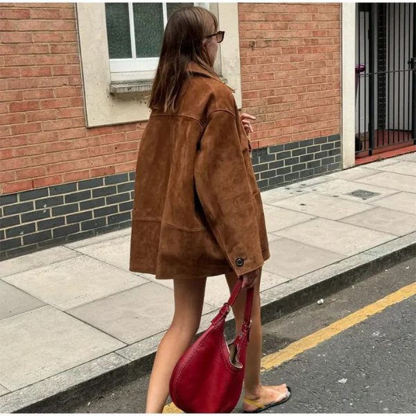 Harriet | Suede Statement Coat